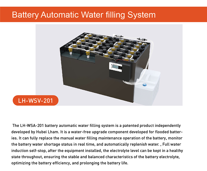 36V battery watering technology